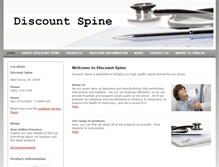 Tablet Screenshot of discountspine.com